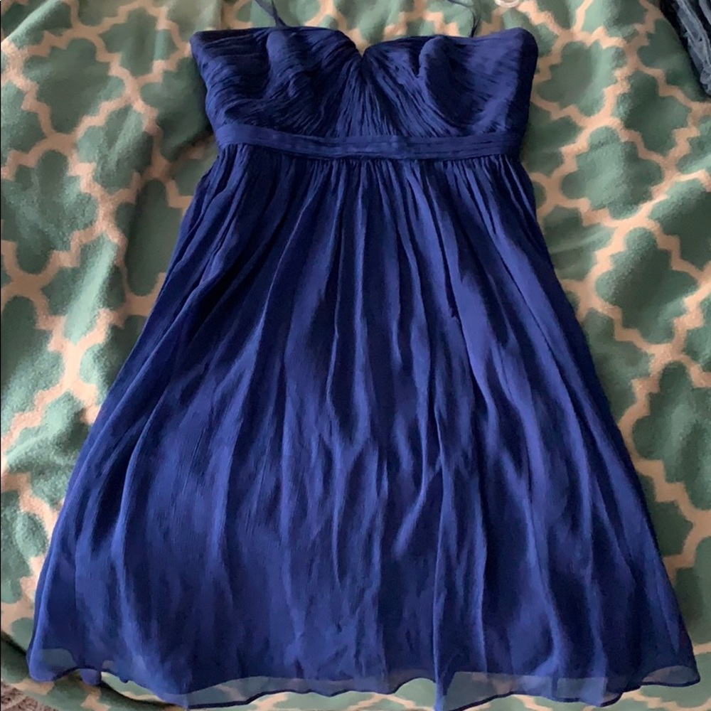 JCrew navy blue chiffon dress size 2